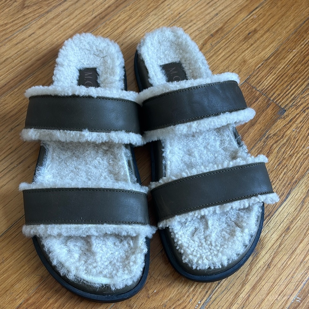 Sherpa lined sandals
